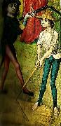 threshing wheat eary sixteenth century oil painting